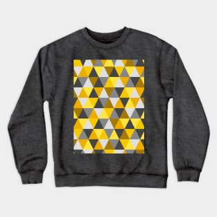 Grey and Mustard Geometric Crewneck Sweatshirt